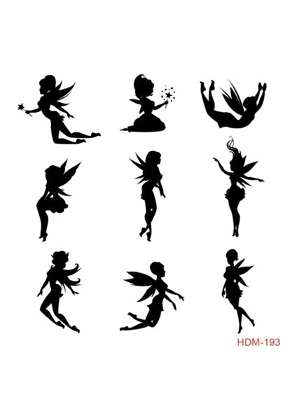 Peri Temalı Stencil Şablon 25X25 cm