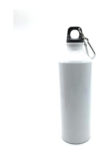 Alüminyum Açık Spor Su Şişesi Taşınabilir Dağcılık Şişe Sürme Su Şişesi, Kapasite: 500ML (Beyaz) (Yurt Dışından)