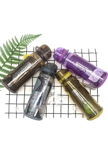 720 ml 2 Adet Spor Açık Alan Kupası Taşınabilir Anti-Sızdırmaz Kupası Kalınlaşmış Güz Plastik Kupası (Sarı) (Yurt Dışından)