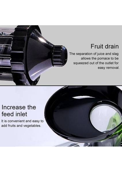 Çok Işlevli Ev Manuel Sıkacağı Apple Turuncu Wheatgrass Taşınabilir Dıy Sıkacağı (Beyaz) (Yurt Dışından)