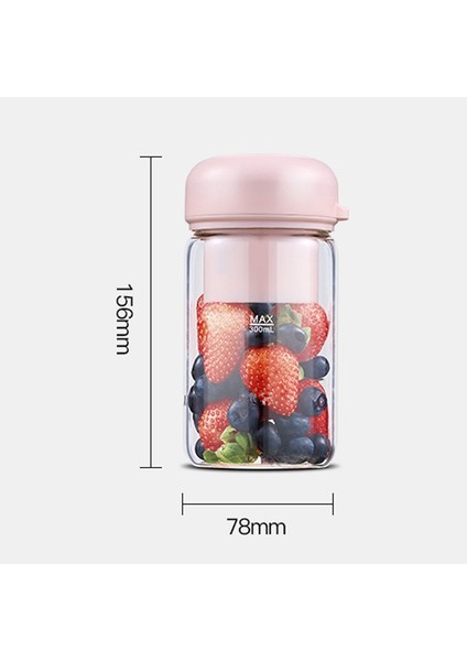 LL-GZ19 Sıkacağı Şarj Edilebilir Ev Mini Suyu Kupası Taşınabilir Öğrenci Yurdu Küçük Elektrikli Suyu Kupası (Pembe) (Yurt Dışından) modelleri