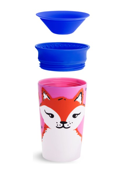 Mucize 360° Wildlove Alıştırma Bardağı, 12AY+, 266ML, Tilki, 1 Paket