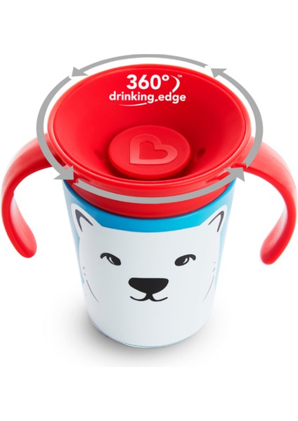 Mucize 360 Alıştırma Bardağı, Kutup Ayısı, 6AY+, 177 Ml, 1 Adet
