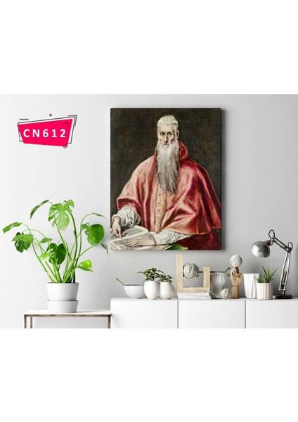 El Greco - Saint Jerome As Cardinal / Bizans Sanatı / Mniyerizm / Ekspresyonizm