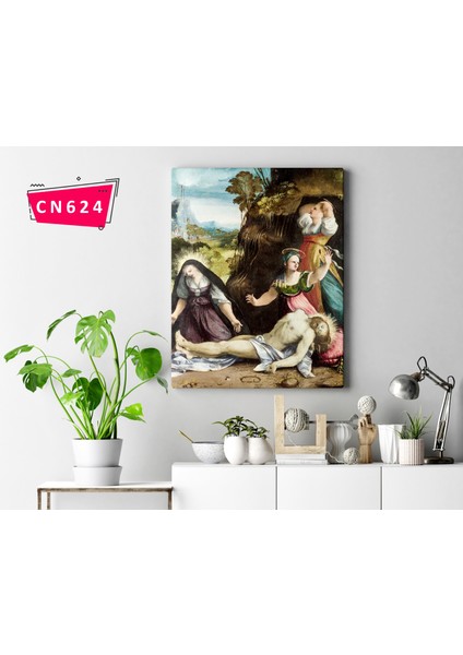 Dosso Dossi - Lamentation Over The Body Of Christ / Bizans - Klasik - Ortaçağ / Ünlü Yağlı Boya Tablolar
