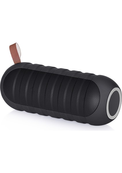 NR-3025 Tws Açık Taşınabilir Splashroof Bluetooth Hoparlör Fener Fonksiyonlu Siyah (Yurt Dışından)
