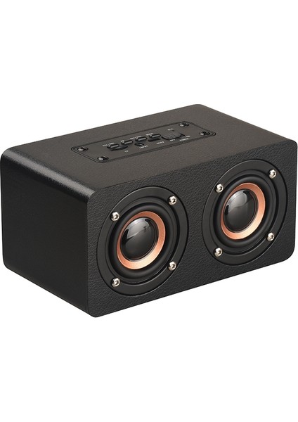 M5 Subwoofer Ahşap Bluetooth 4.2 Hoparlör Destek Tf Kart ve 3.5mm Aux & Fm Siyah (Yurt Dışından)