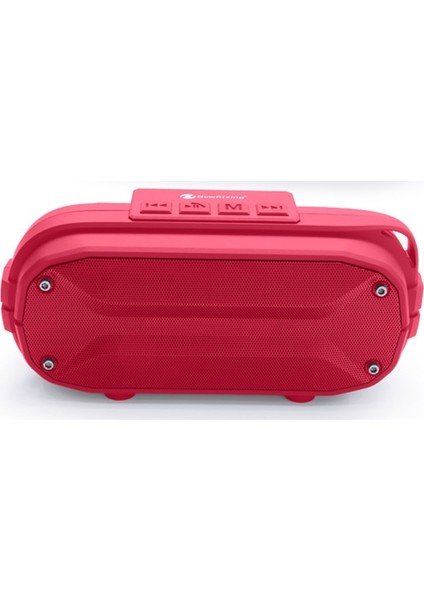 NR-3023 Taşınabilir Stereo Kablosuz Bluetooth Hoparlör Dahili Mikrofon Destek Tf Kart / Fm Kırmızı (Yurt Dışından)