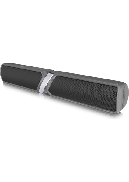 NR-6017 Açık Taşınabilir Bluetooth Hoparlör Gri (Yurt Dışından)