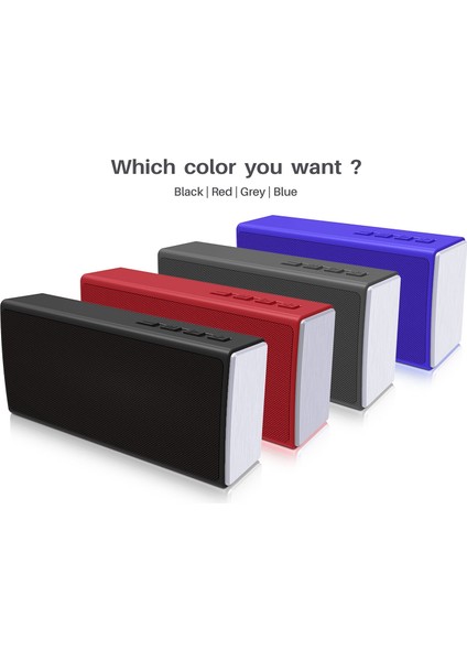 NR-5012 Masaüstü Kaplama Bluetooth Hoparlör Gri (Yurt Dışından) fırsatları