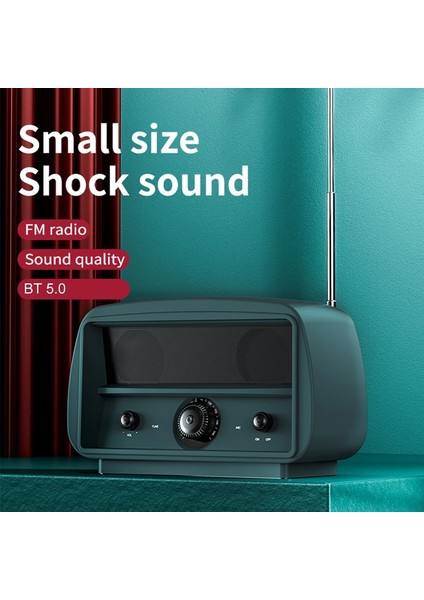 JY68 Kablosuz Bluetooth Hoparlör 3D Surround Stereo Fm Radyo Müzik Çalar Subwoofer Yeşil (Yurt Dışından) fiyatları