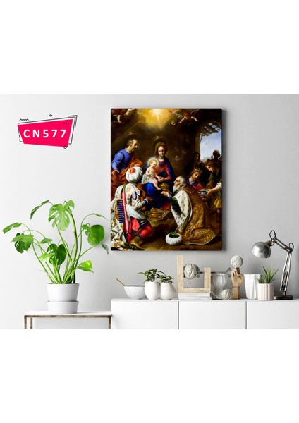 Carlo Dolci - The Adoration Of The Kings / Barok Sanatı Tablosu