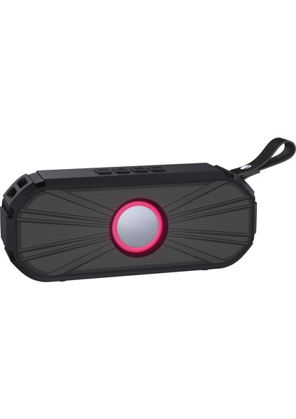 NR-9012 Bluetooth 5.0 Taşınabilir Açık Kablosuz Bluetooth Hoparlör Gri (Yurt Dışından)