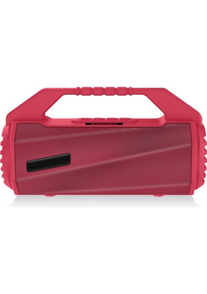 NR-4025P Ekran Açık Sıçrayan Su Taşınabilir Bluetooth Hoparlör Kırmızı (Yurt Dışından)
