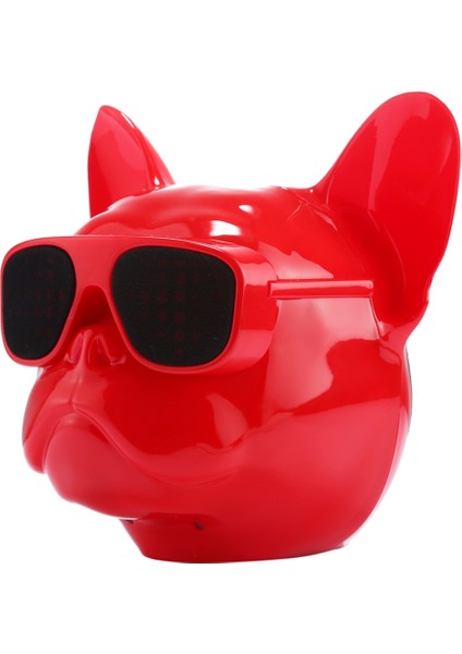 Aerobull Bulldog Moda Taşınabilir Bluetooth Kablosuz Stereo Hoparlör Kırmızı (Yurt Dışından)