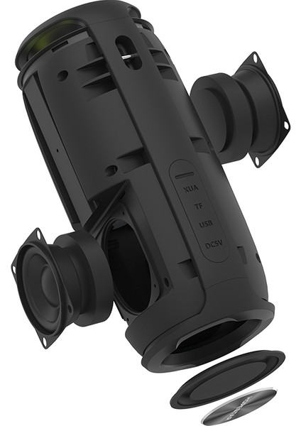 P29 Tws Taşınabilir Açık Su Geçirmez Yuvarlak Kare Kafa Bluetooth Hoparlör Kırmızı (Yurt Dışından) fiyatları