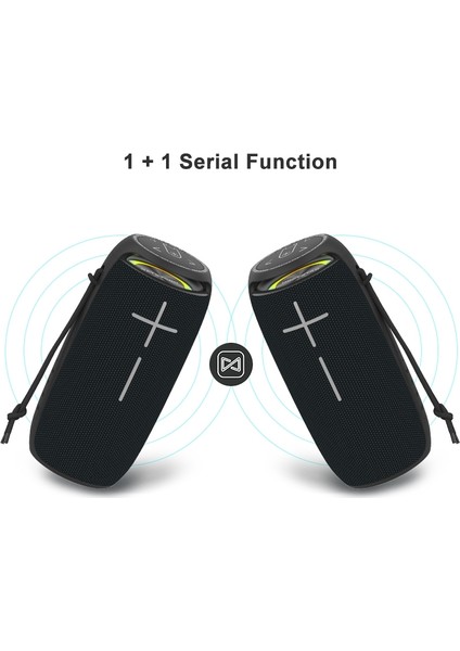 P29 Tws Taşınabilir Açık Su Geçirmez Yuvarlak Kare Kafa Bluetooth Hoparlör Kırmızı (Yurt Dışından) modelleri
