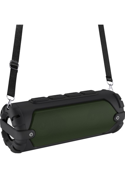 NR-6013 Bluetooth 5.0 Taşınabilir Açık Kablosuz Bluetooth Hoparlör Omuz Askısı Yeşil (Yurt Dışından)