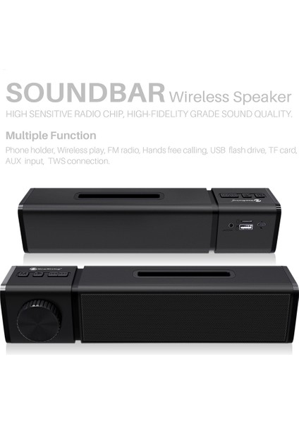 NR4023 Tws Kablosuz Stereo Bluetooth Hoparlör Siyah (Yurt Dışından) fiyatları