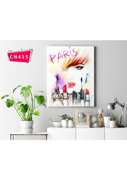 Paris Moda Haftası Kanvas Tablo