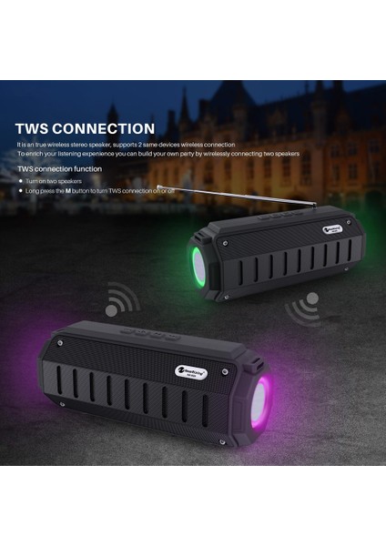 NR-905 Tws Taşınabilir Bluetooth Hoparlör Mavi (Yurt Dışından) modelleri