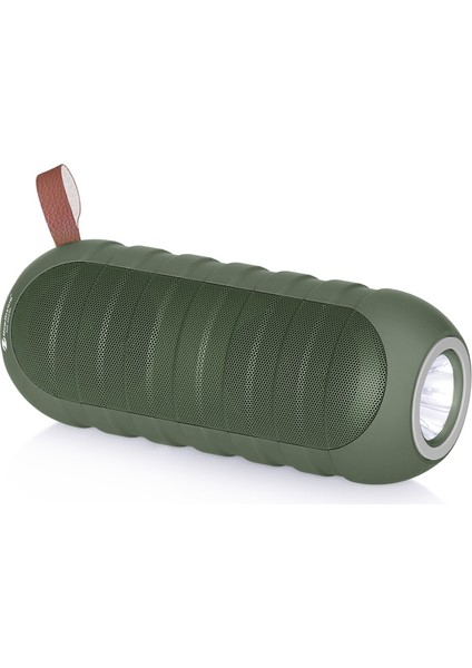 NR-3025L Taşınabilir LED El Feneri Bluetooth Hoparlör Yeşil (Yurt Dışından)