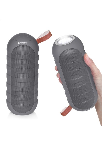 NR-3025L Taşınabilir LED El Feneri Bluetooth Hoparlör Yeşil (Yurt Dışından)