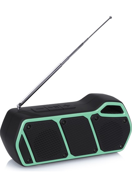 NR-5011FM Açık Taşınabilir Bluetooth Speelfer Yeşil (Yurt Dışından)