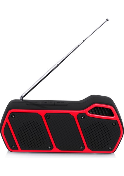 NR-5011FM Açık Taşınabilir Bluetooth Speelfer Kırmızı (Yurt Dışından)