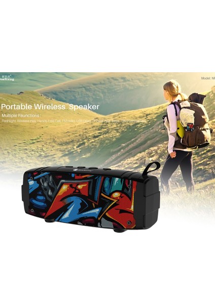NR-3020 Açık Tws Kablosuz Bluetooth Stereo Su Geçirmez Toz Geçirmez Darbeye Dayanıklı Hoparlör Siyah (Yurt Dışından) fiyatları