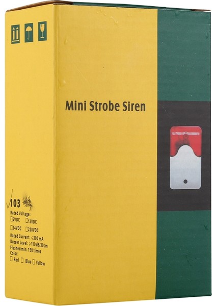Mini Strobe Siren Ev Güvenlik Alarm Sistemi (Yurt Dışından)