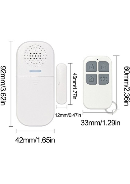 Mc-05 130Db Uzaktan Kapı Manyetik Alarmı (Yurt Dışından)