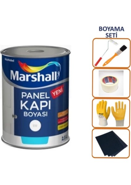 Panel Kapı Boyası ve Boyama Seti 2,5l.