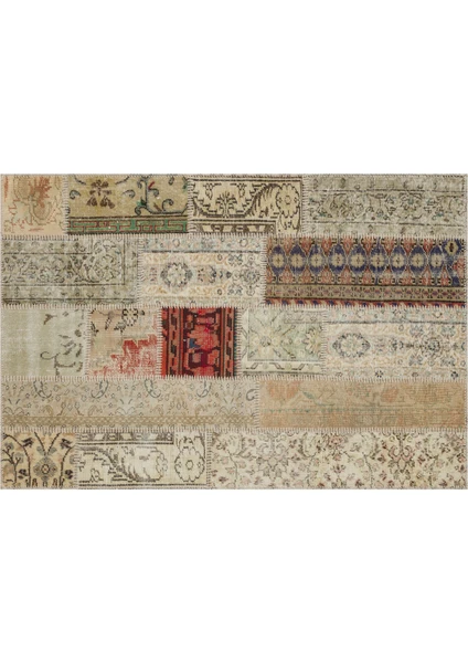 Sempati Halı Patchwork Eskitme El Dokuma Hali 120 x 180 cm 5989