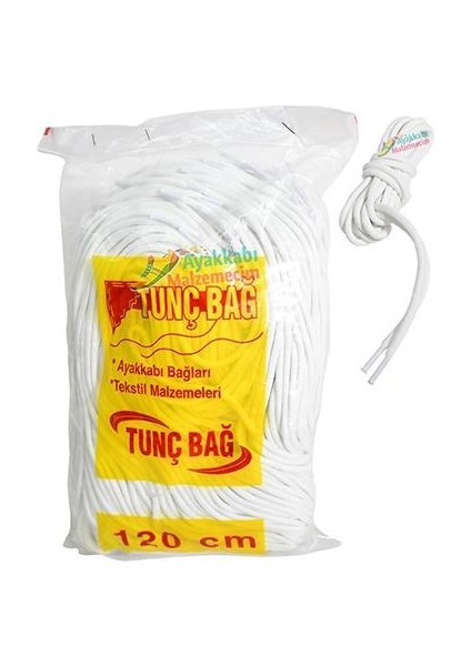 Bot Bağcığı T3 1 Paket 72 Çift 120 cm Kırmızı-Orta