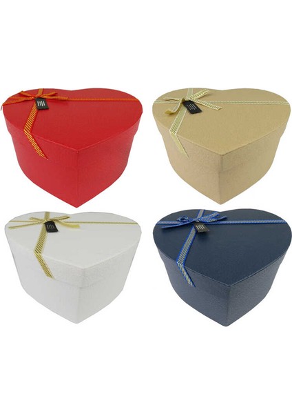Kutu Karton Kalp Rengarenkli 3lü Set fiyatları