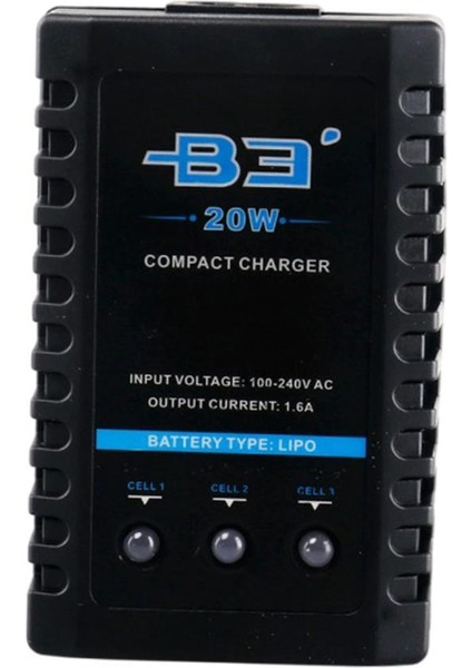 Lityum Pil Balans Şarj Cihazı 2-3 Cell 7.4V 11.1V B3 20W 220V