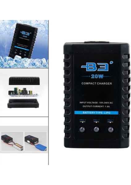 Lityum Pil Balans Şarj Cihazı 2-3 Cell 7.4V 11.1V B3 20W 220V indirimleri