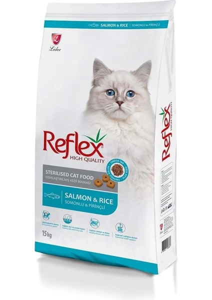 Reflex Somonlu Pirinçli Kısırlaştırılmış Kedi Maması 15 kg