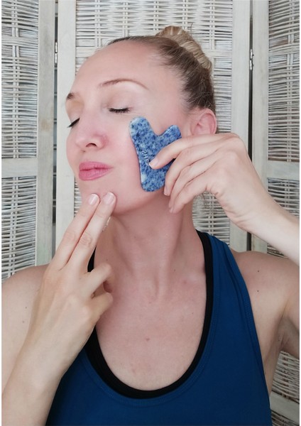 Lapis Lazuli Gua Sha Masajı Taşı