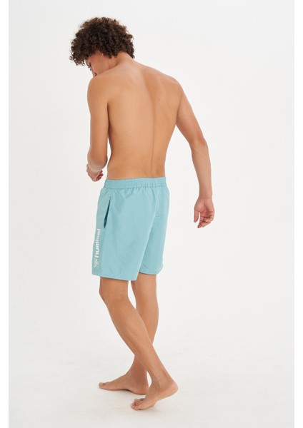 950055-5519 Normal Bel Regular Fit Düz Turkuaz Erkek Şort Mayo modelleri