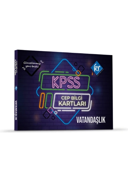 Kr Akademi Yayınları KPSS Vatandaşlık Cep Bilgi Kartları