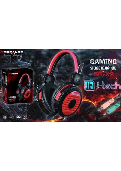 Sr-X2 Pro Gaming Oyuncu Mikrofonlu Kulaklık