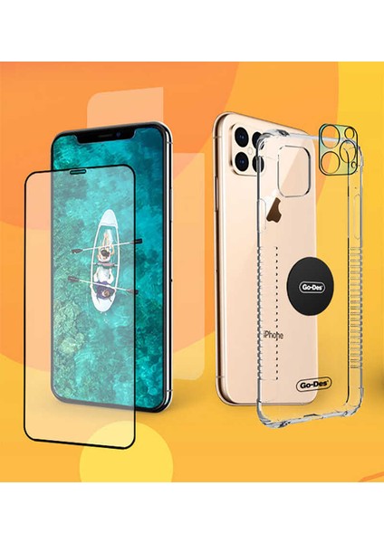 iPhone 11 Pro Uyumlu Go Des 5 In 1 Full Body Shield