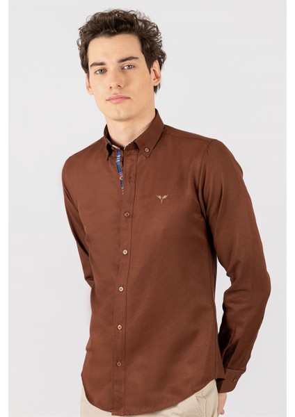 Slim Fit Dar Kesim Uzun Kol Poplin Oxford fiyatları