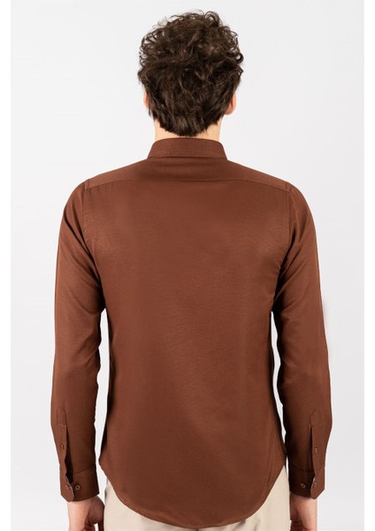 Slim Fit Dar Kesim Uzun Kol Poplin Oxford fırsatları