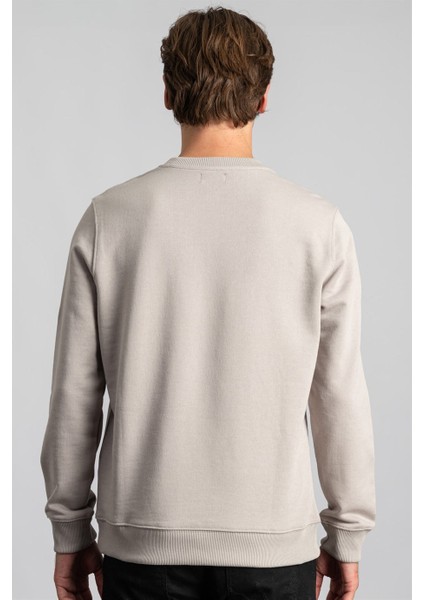 Bisiklet Yaka Basic Unisex Sweatshirt