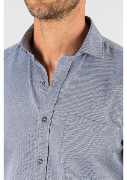 Klasik Fit Desenli Erkek Gömlek modelleri