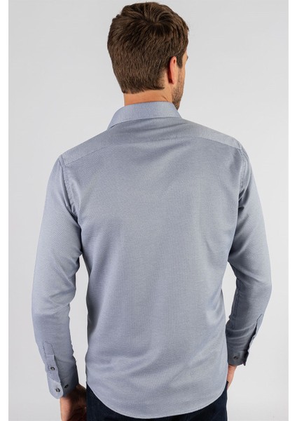 Klasik Fit Desenli Erkek Gömlek fırsatları