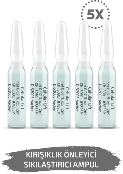 Cilt Ampul 5 'lu Dermaroller Dermapen Serum